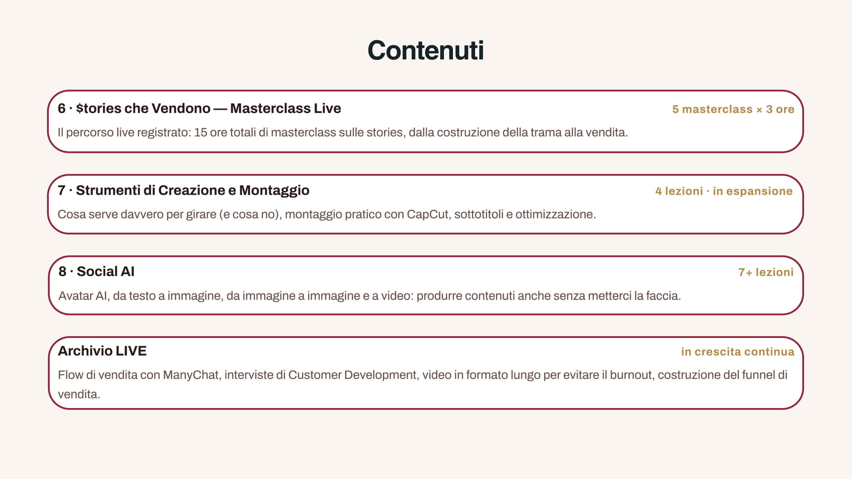 Contenuti 6-8
